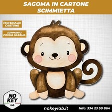 Scimmia sagoma cartone bambini