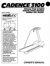Weslo cadence 3100 - weslo,