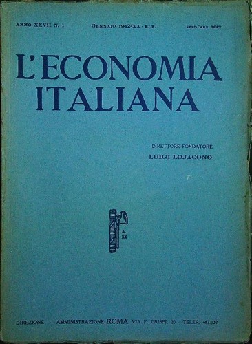 Economia italiana 1 - l'economia, n.
