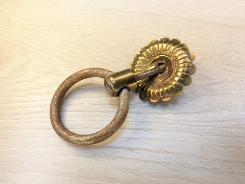 Cassetto anello ottone e - cassetto, in