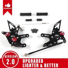 Pedane posteriori regolabili per Kawasaki Ninja ZX10R ZX-10R 2008 2009 2010