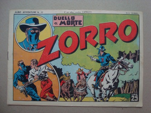 Zorro episodio albo - zorro, "albo