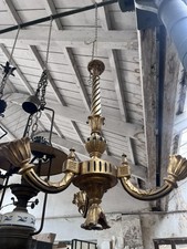 Lampadario 3 bracci Legno