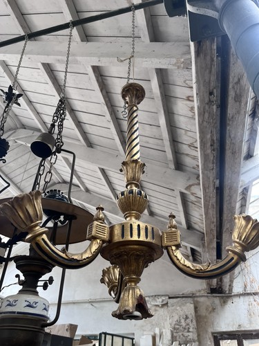 Lampadario bracci legno - bracci,