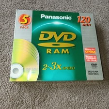 Panasonic 5 Pack DVD Ram 120