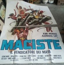 MACISTE IL VENDICATORE DEI MAYA manifesto 4F originale 1965