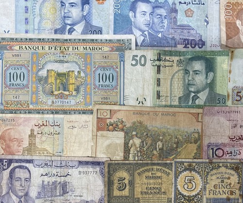 Banconote dirham franco - banconote,