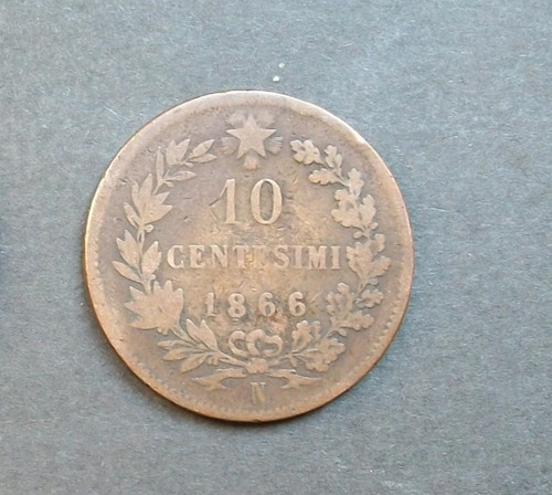 Centesimi 1866 segno di - centesimi,