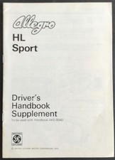 AUSTIN ALLEGRO HL & SPORT