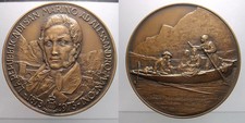 MEDAGLIA REPUBBLICA DI SAN MARINO ALESSANDRO MANZONI 1973 IN BRONZO NUMERATA