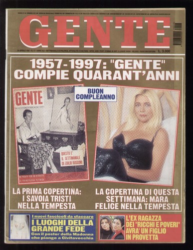 Gente 1997 sabrina salerno - sabrina,