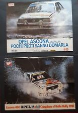 LOTTO 2 POSTER OPEL ASCONA 400 OPEL MOBIL CAMPIONE D'ITALIA RALLY 1981