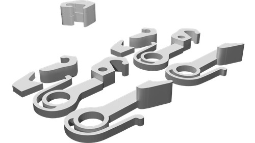 Ganci treno per locomotive - ganci,