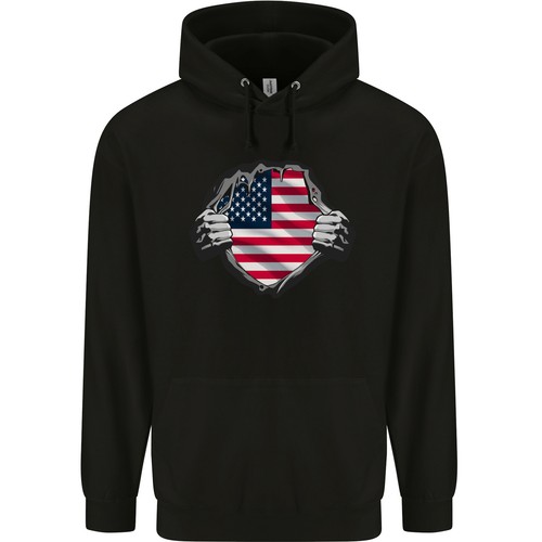 Bandiera usa effetto strappato - bandiera,
