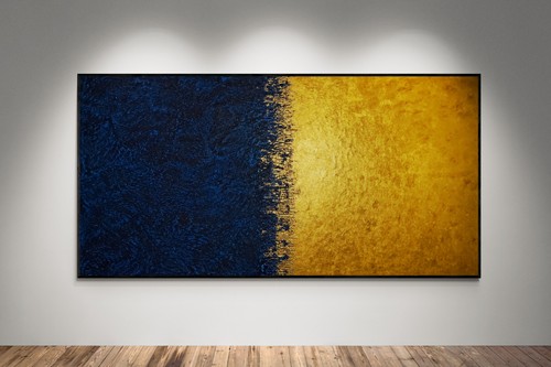 Quadro arte astratta campo