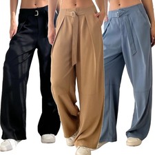 Pantalone donna plissettato