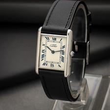 Cartier tank must argent