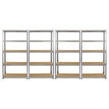 4 Scaffali in Acciaio Senza