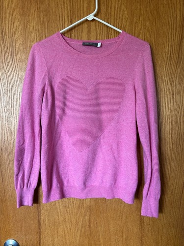 Maglione maglione cuore rosa