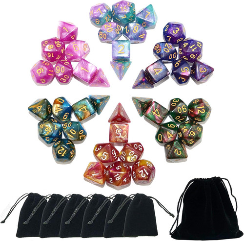 Set dadi poliedrici - set, x