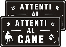 Cartello Attenti Al Cane