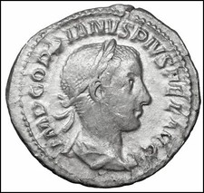 Gordiano Denario monete antiche romane impero ancient roman coin Gordian