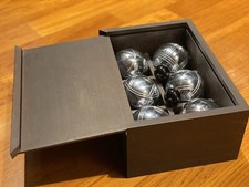 Armani Casa Set 6 Bocce acciaio + 2 Boccini neri