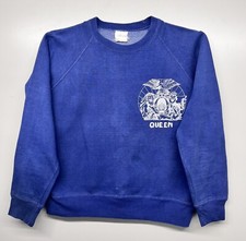 Felpa Queen Freddie Mercury Brian May Crest Orig Vintage Circa Fine Anni 1970