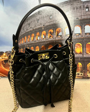 Borsa secchiello trapuntata