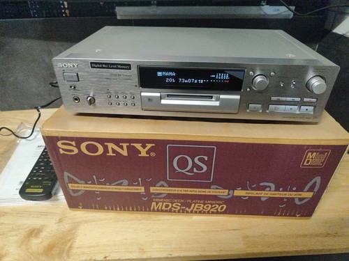Sony mds 920qs - mds, jb