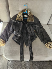 Giacca in pelle marrone scuro