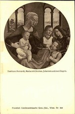 Künstlerkarte Kunstverlag Wolfrum ~1910 Bastiano Mainardi Maria mit Christus