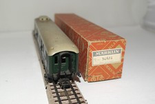 MARKLIN H0 : cod. 346/4 carrozza bagagli in metallo c/luci in scatola 800 1955 +