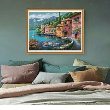 Kit per principianti a punto croce timbrato in tessuto da ricamo 14 conte -