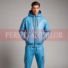 Tuta da uomo in pelle di