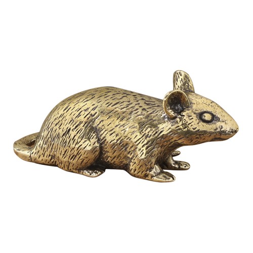Scultura topo in - scultura, ottone