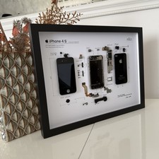 iPhone 4S Smontato e Incorniciato | Arte Tecnologica | Quadro Apple Moderno