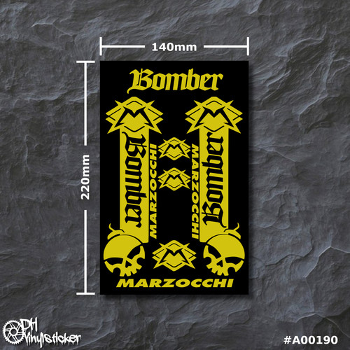 Marzocchi sticker giallo kit - giallo,