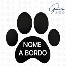 ADESIVO STICKER ZAMPA CANE A