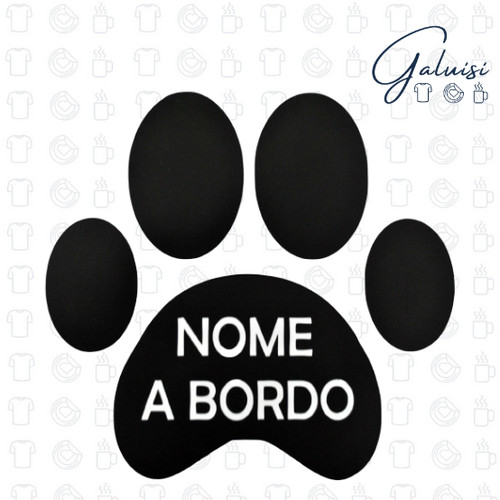 Adesivo sticker zampa cane - adesivo,