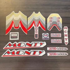 NOS Monty Trials Kit Adesivi Telaio Bici BMX 231 X Adesivi Lite