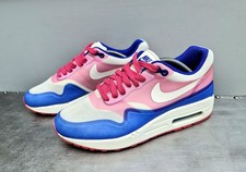 Nike Air Max 1 Hyperfuse Premium scarpe da ginnastica 2013 da donna taglia UK 5 Hyper blu rosa