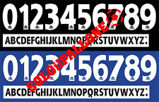 kit nome + numero plastichina x maglia juventus 95-96-97 kappa bianchi e neri.