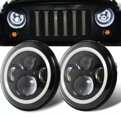 Fari led h4 per jeep - 7",