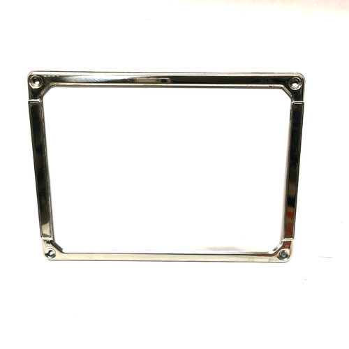 Cornice inox porta targa - cornice,