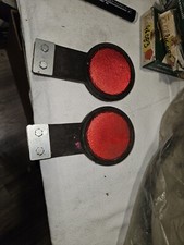 Camion Catadiottro Rosso Di Gomma Epoca Vintage Pz2 Dx Sx