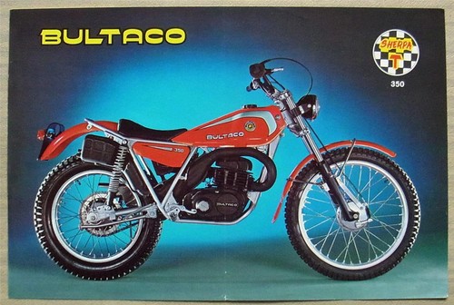 Bultaco sherpa 350 scheda - t,
