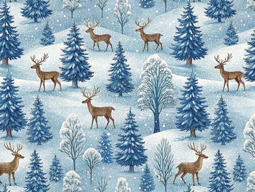 Foresta renne festiva - di,