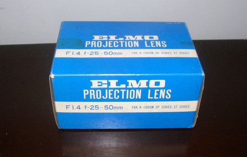Elmo zoom lens 25 - elmo, f1.4