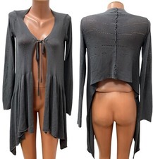 Cardigan lungo grigio SARAH